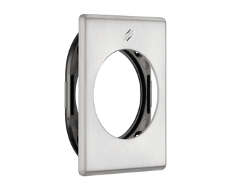 PB 01 Q / PB 01 DG Q - Square brass rose by Colombo Design - view 2